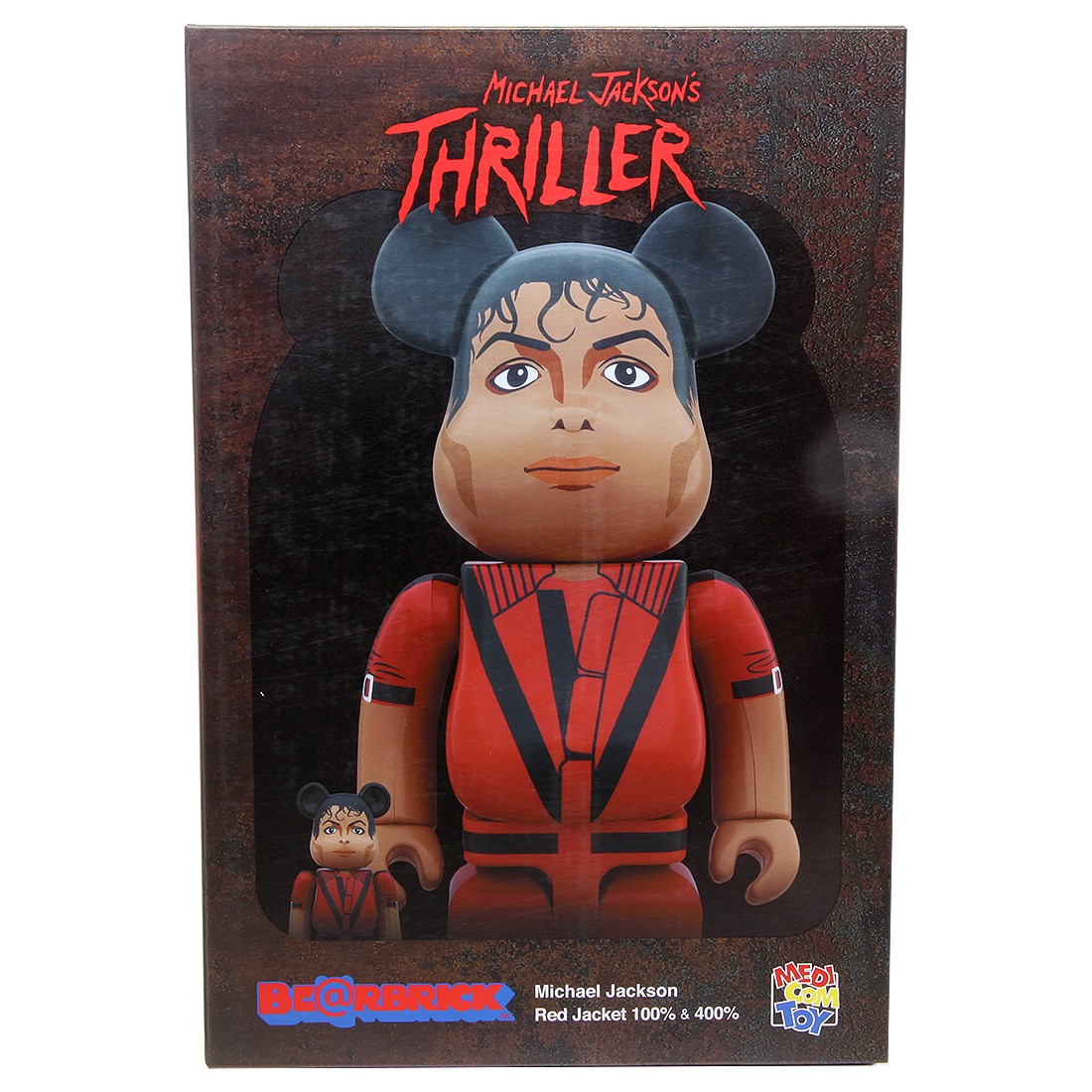 Medicom Michael Jackson Thriller Red Jacket 100% 400% Figure Set (red)