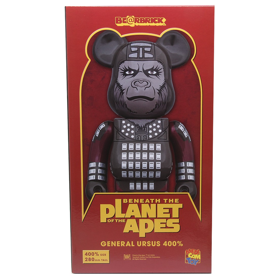 Medicom Planet of the Apes General Ursus 400% Bearbrick Figure (gray)