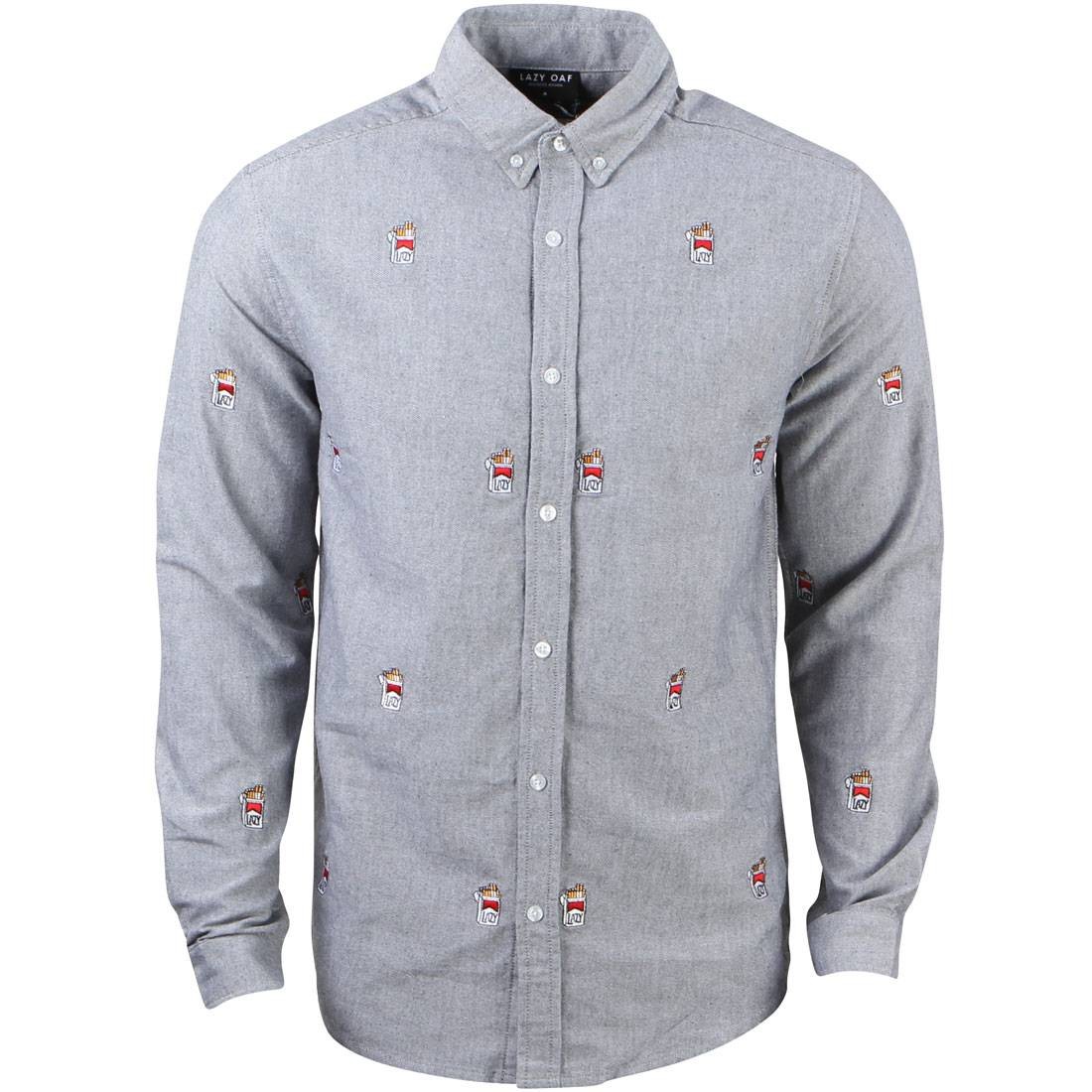 Lazy Oaf Men Pack a Day Long Sleeve Shirt (blue)