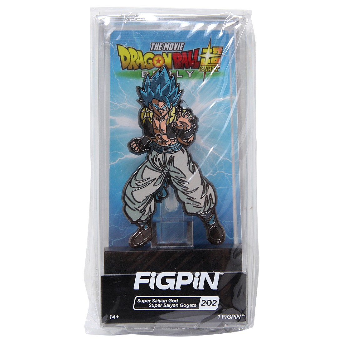 FiGPiN Dragon Ball Super Broly Movie Super Saiyan God Super Saiyan Gogeta #202 (blue)