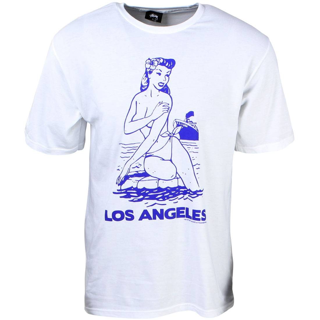 Stussy Men Aloha Cities Tee - LA (white / blue)