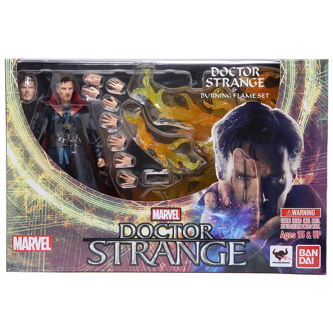 Bandai S.H.Figuarts Doctor Strange And Burning Flame Set Figure (navy)