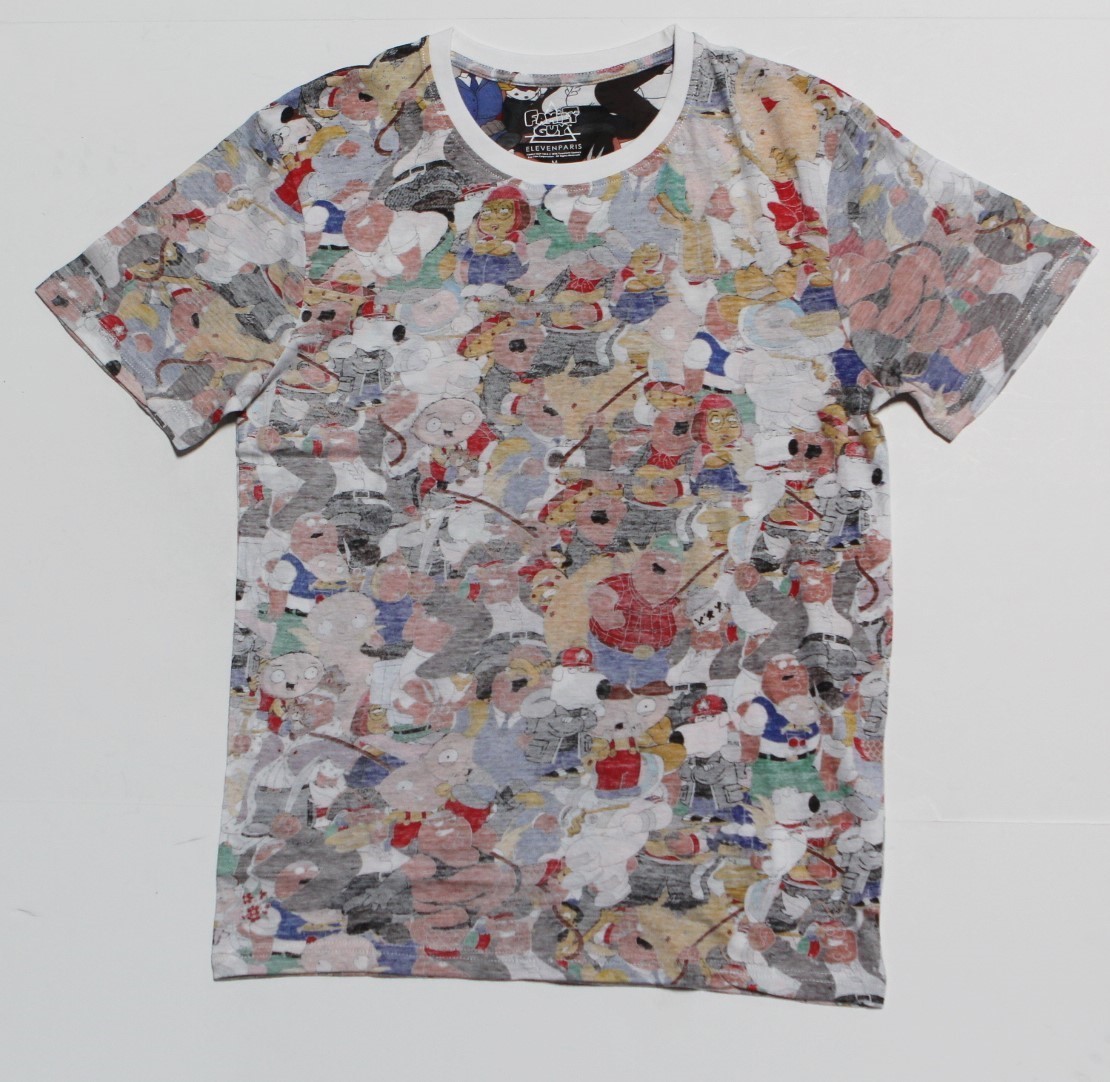 Eleven Paris x Family Guy Men Collage Tee (white / all over print)