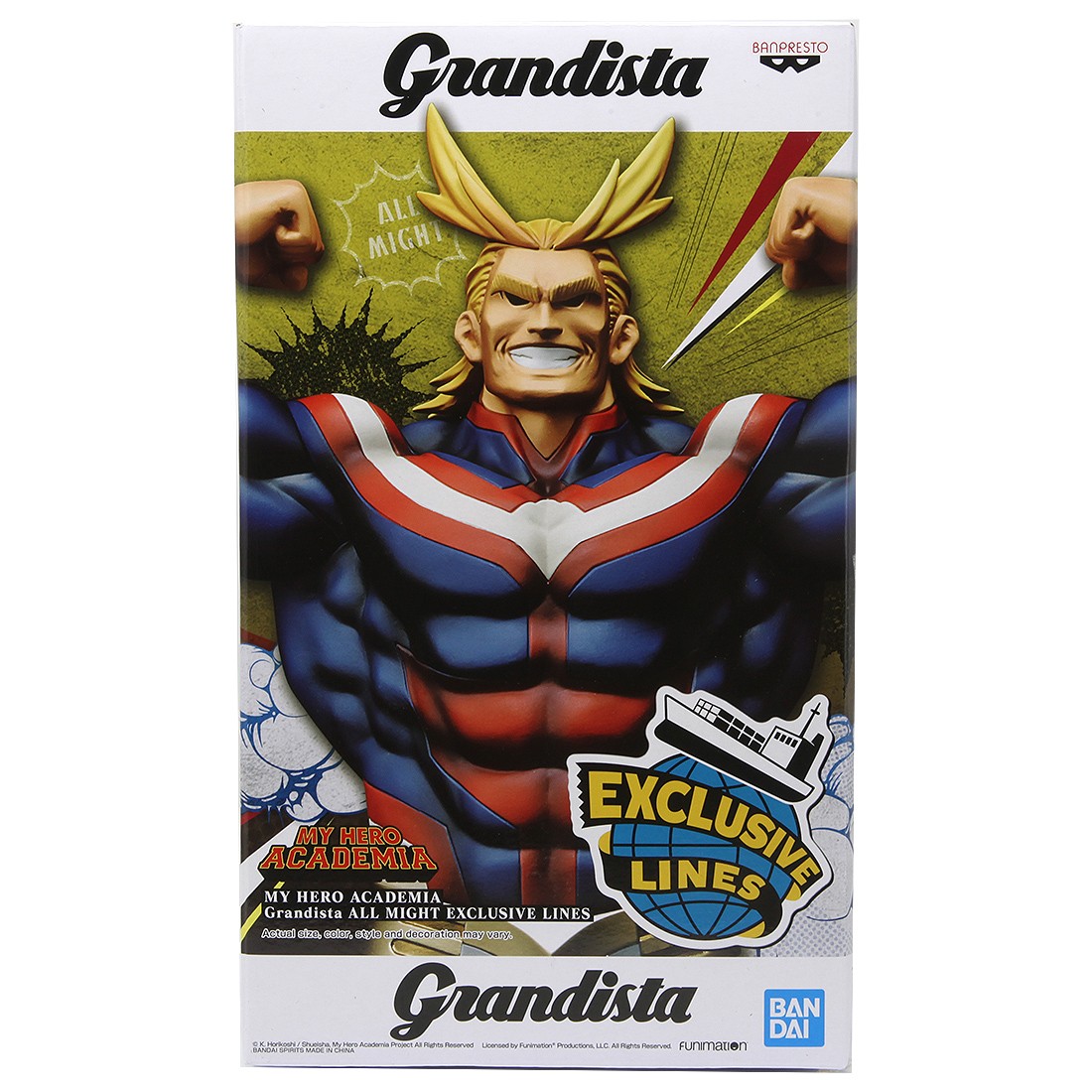 Banpresto My Hero Academia Grandista All Might Exclusive Lines Figure (navy)