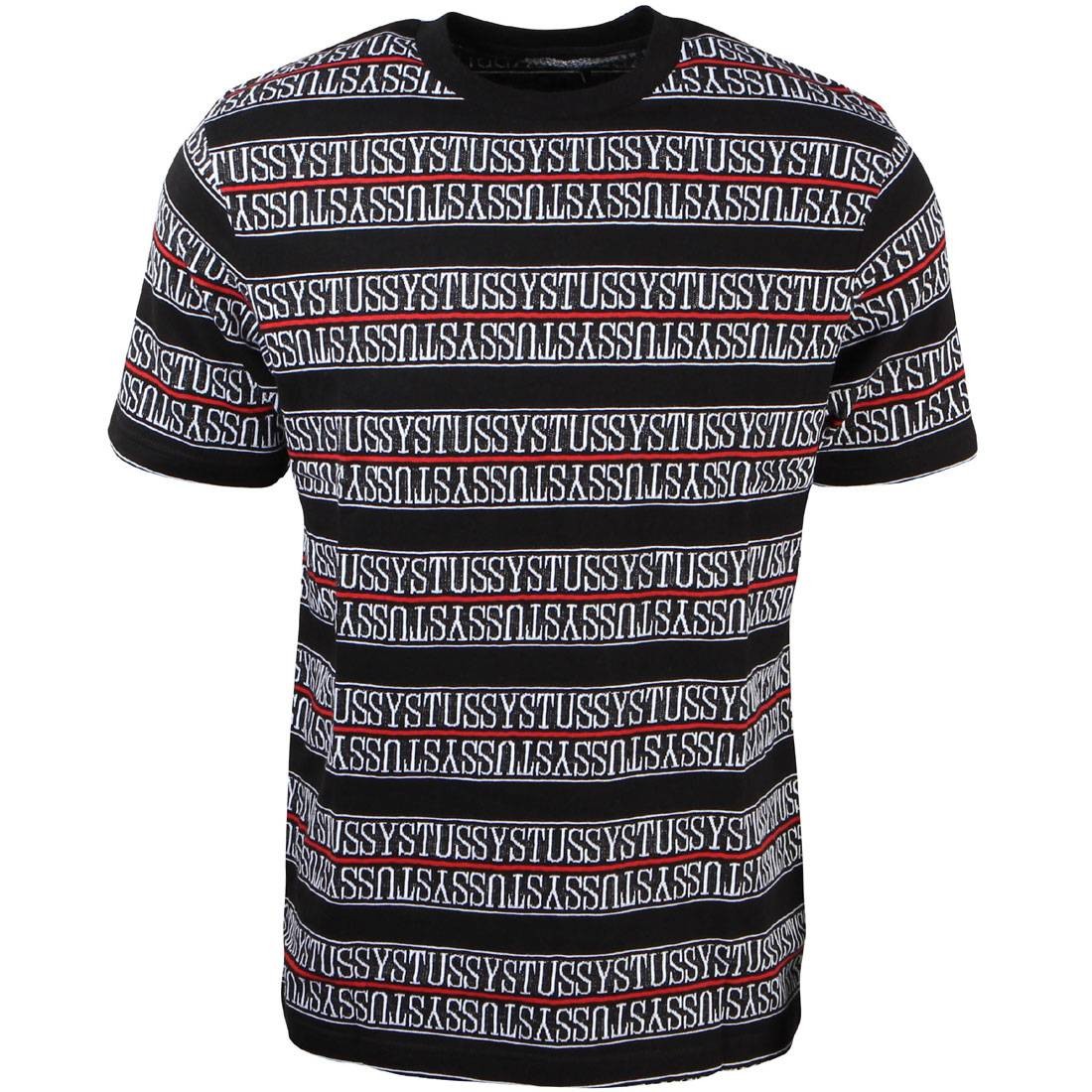 Stussy Men Stussy Stripe Crew Tee (black)