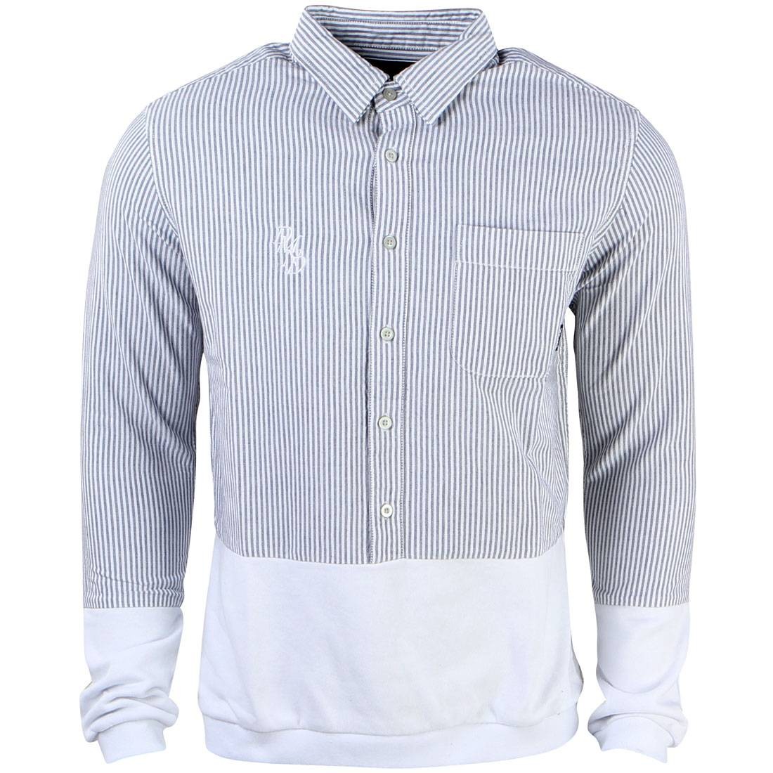 Diamond Supply Co Men Serif Oxford Mix Woven Shirt (blue / white)