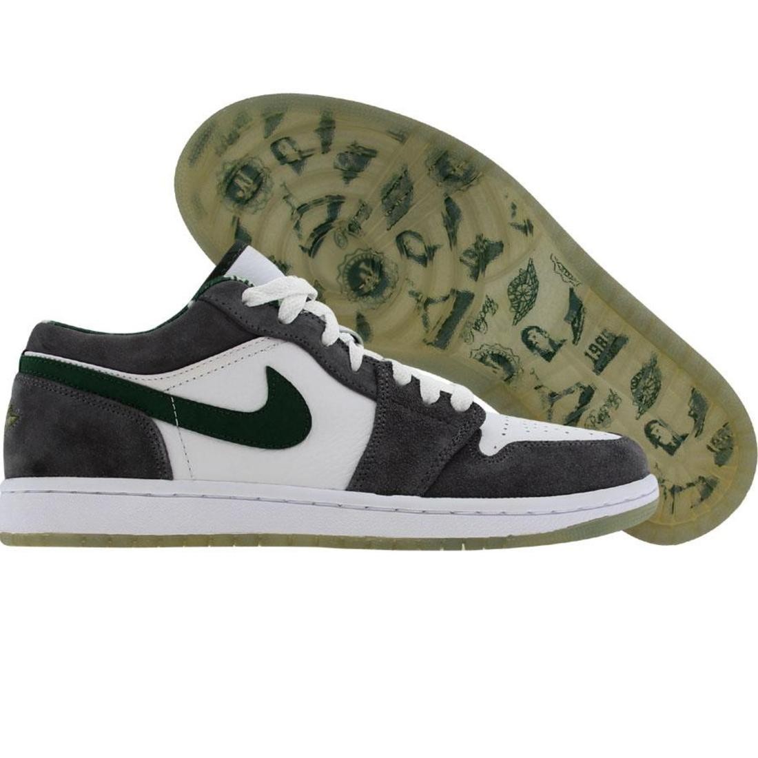 Nike Air Jordan Men 1 Retro Low North Side Regional Edition (white / deep forest / light graphite)