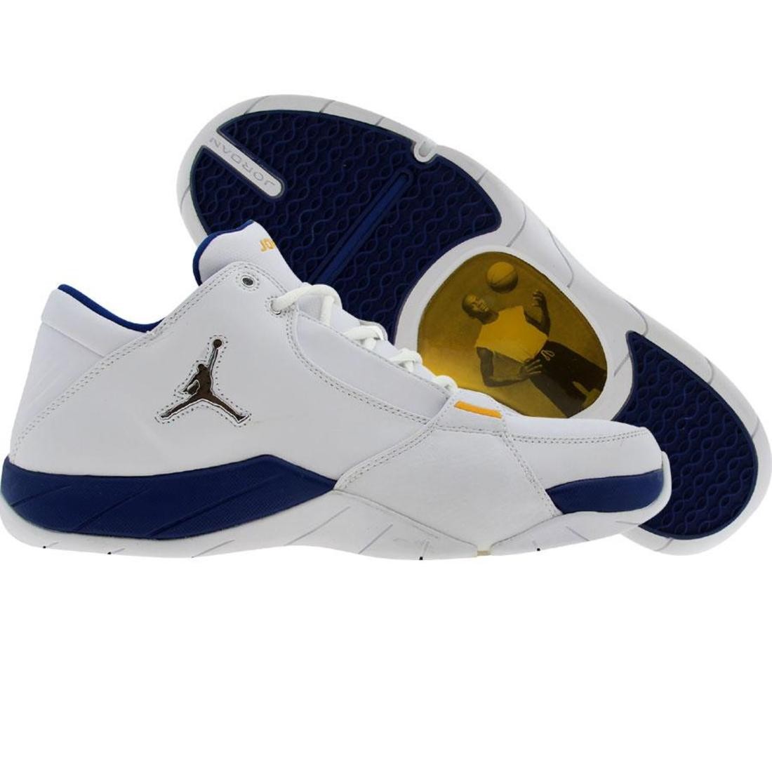 Nike Jordan Men Hoops Low (white / mts blue ribbon / varsity maize)