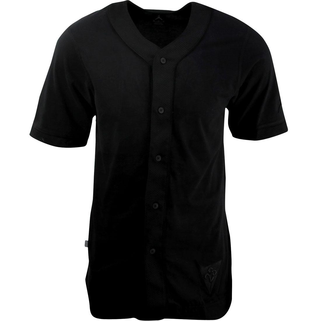 Jordan Retro 7 Short-Sleeve Baseball Shirt (black)