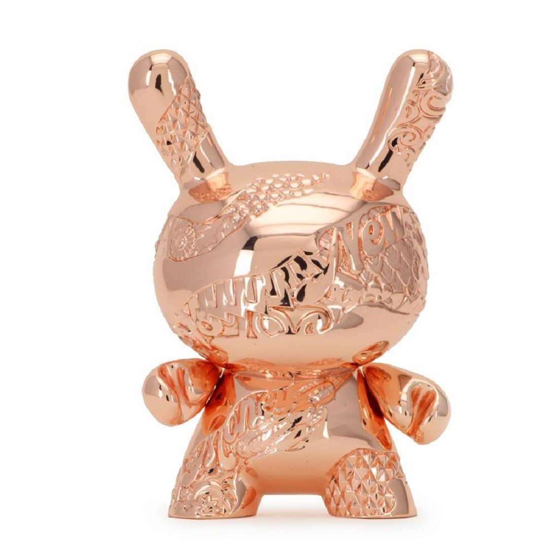 Kidrobot x Tristan Eaton Rose Gold New Money 5 Inch Metal Dunny Figure (pink / rose gold)