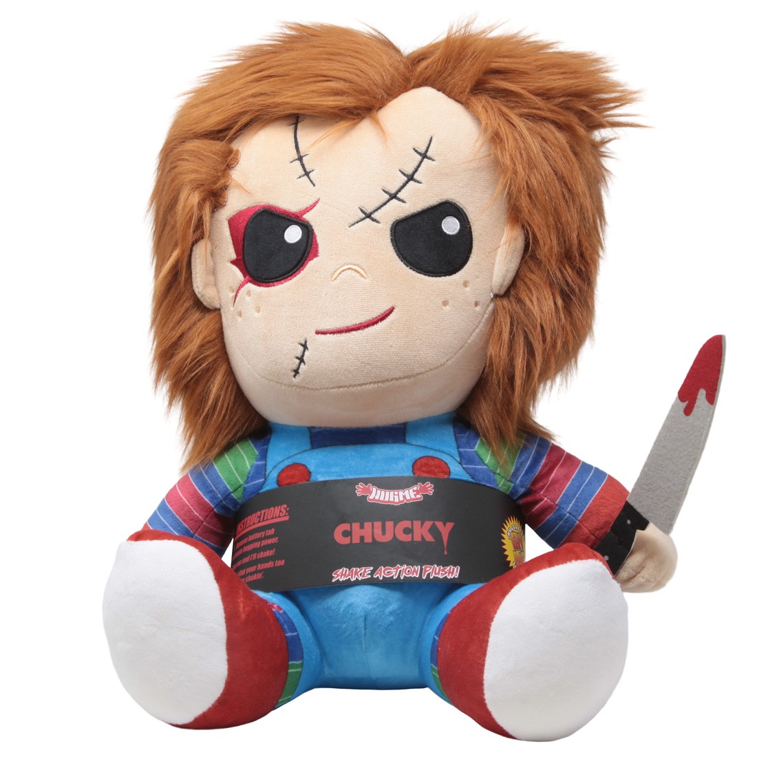 Kidrobot Child's Play Chucky HugMe Vibrating 16 Inch Plush (blue)
