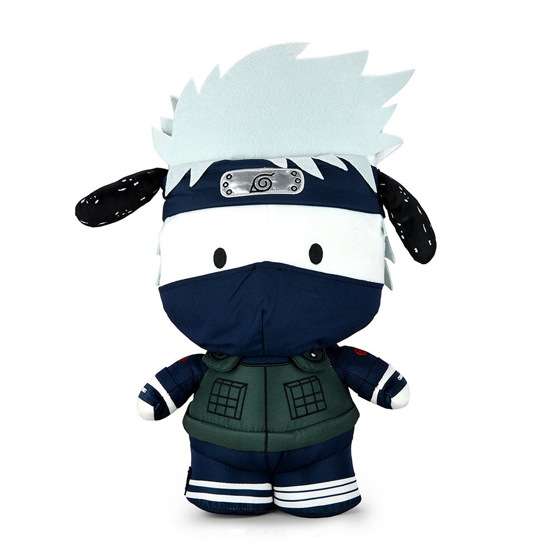 Kidrobot Naruto Shippuden x Sanrio Hello Kitty Pochacco Kakashi 13 Inch Plush (navy)