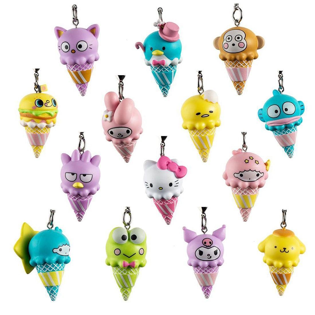 Kidrobot x Sanrio Ice Cream Cone Vinyl Keychain Series - 1 Blind Box
