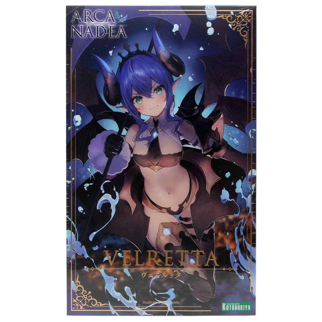 Kotobukiya Arcanadea Velretta Plastic Model Kit (purple)