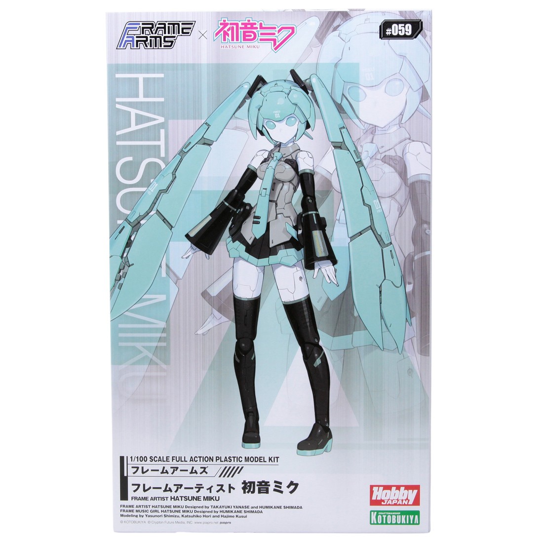 Kotobukiya Frame Arms Frame Artist Hatsune Miku Plastic Model Kit (teal)