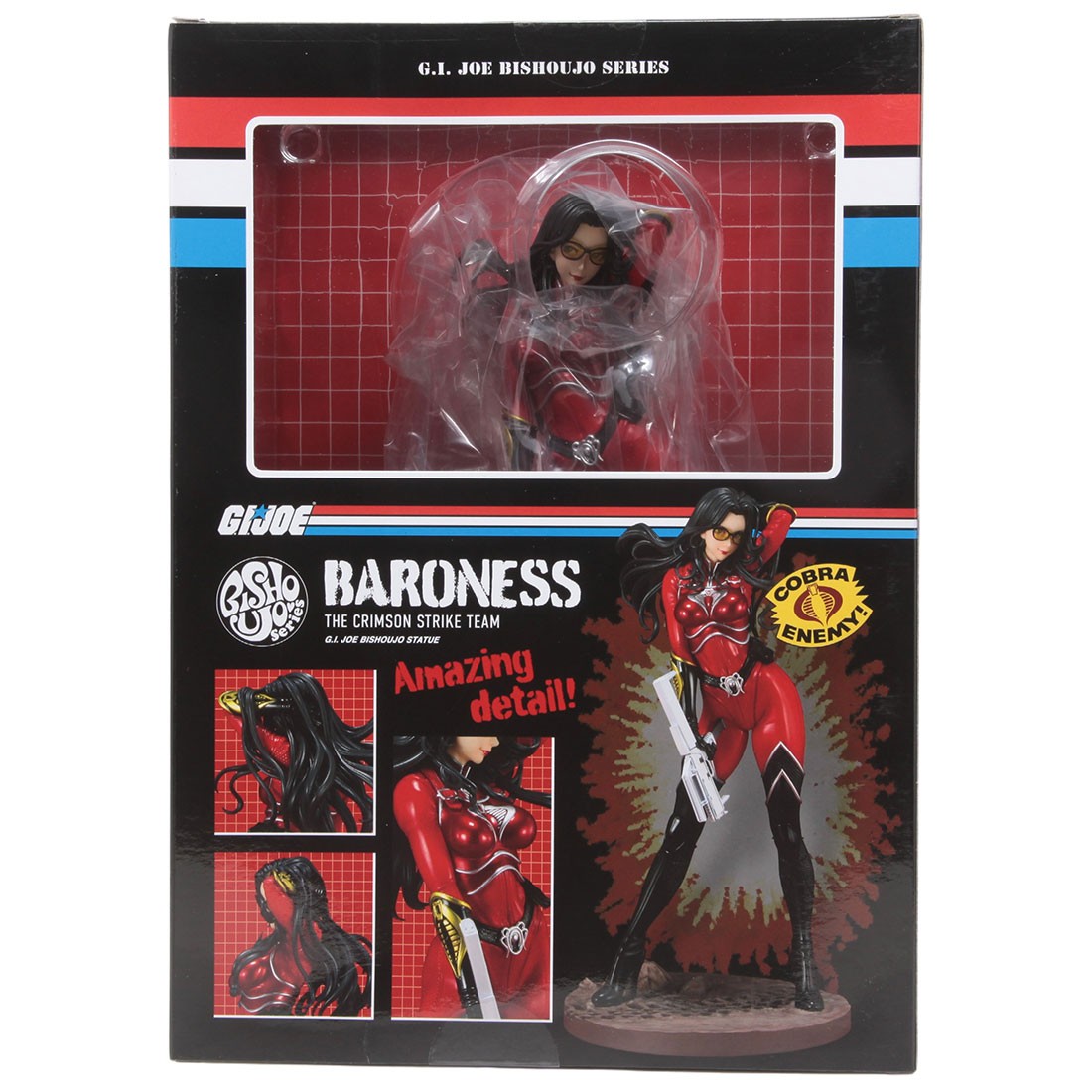 Kotobukiya G.I. Joe Baroness Crimson Strike Team Bishoujo Statue - PX Previews Exclusive (red)
