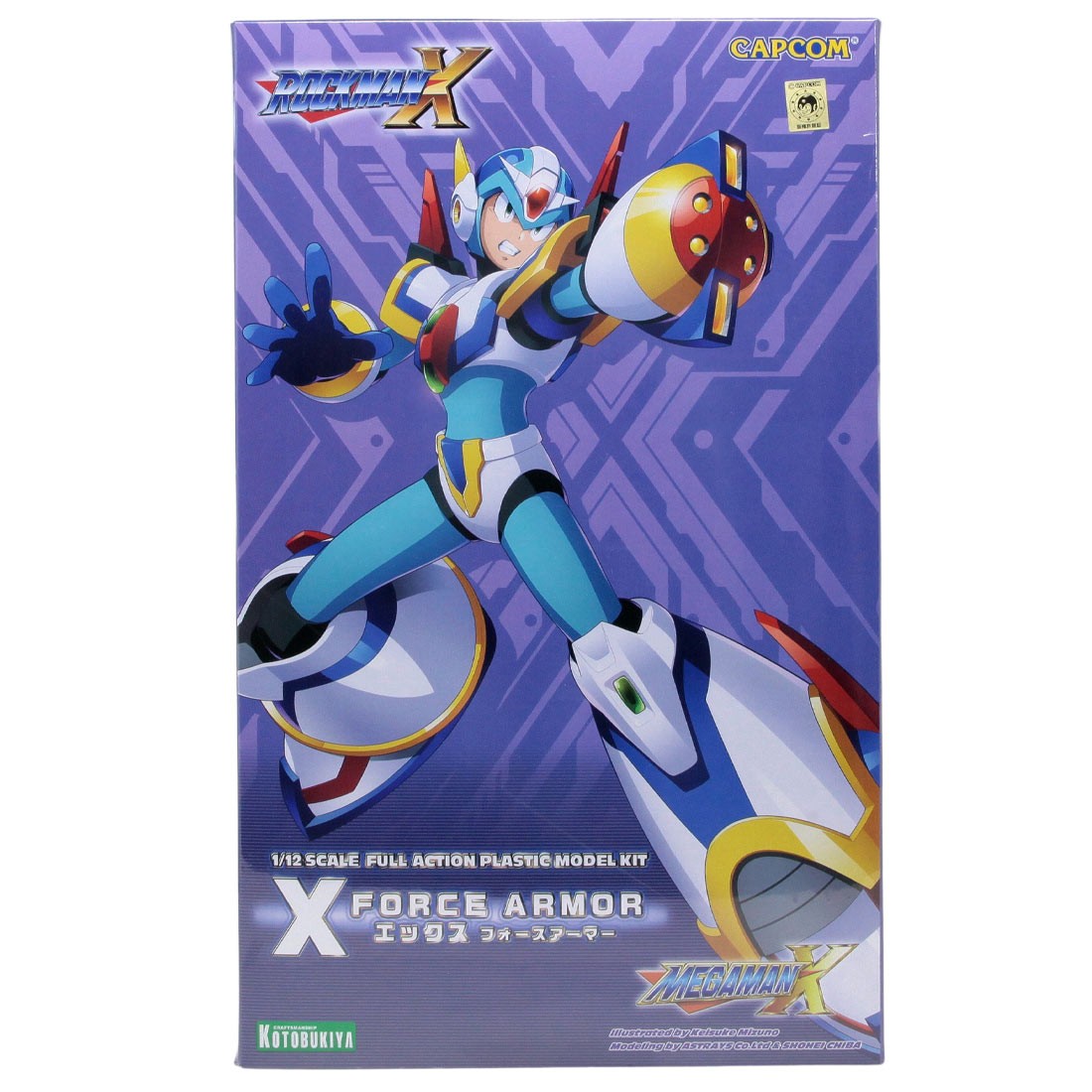 Kotobukiya Mega Man X Force Armor 1/12 Scale Plastic Model Kit Re-Run (blue)