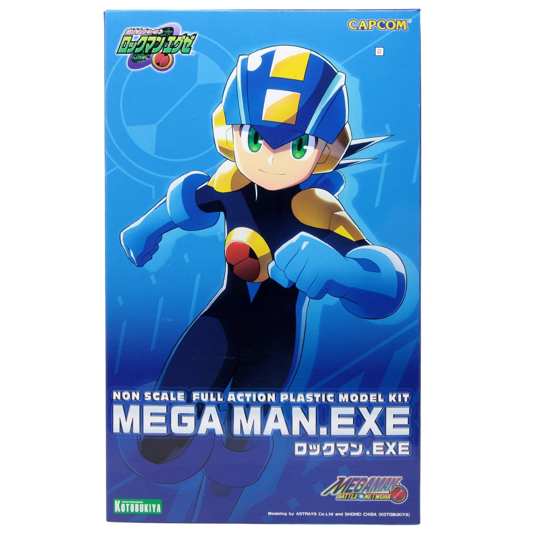 Kotobukiya Mega Man Battle Network Mega Man Plastic Model Kit (blue)