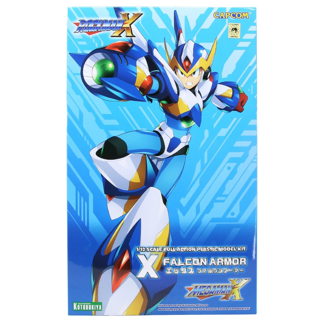 Kotobukiya Megaman X Falcon Armor Plastic Model Kit (white)
