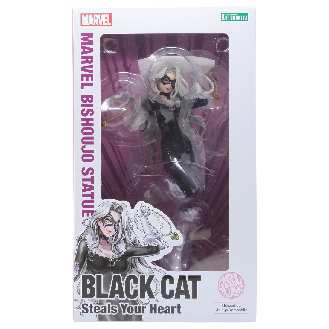 Kotobukiya Marvel Black Cat Steals Your Heart Bishoujo Statue (black)