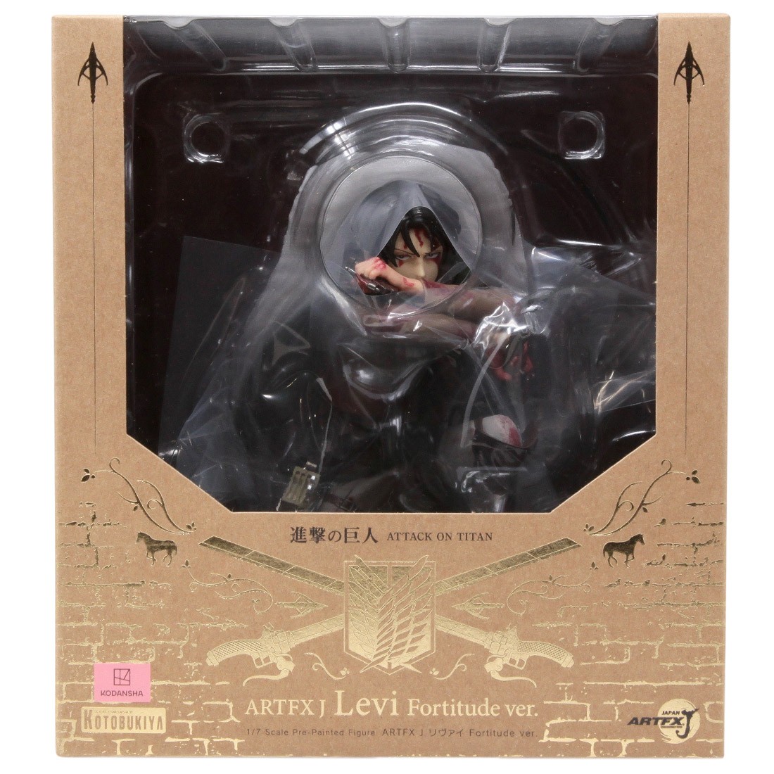 Kotobukiya ARTFX J Attack On Titan Levi Fortitude Ver. Statue (tan)