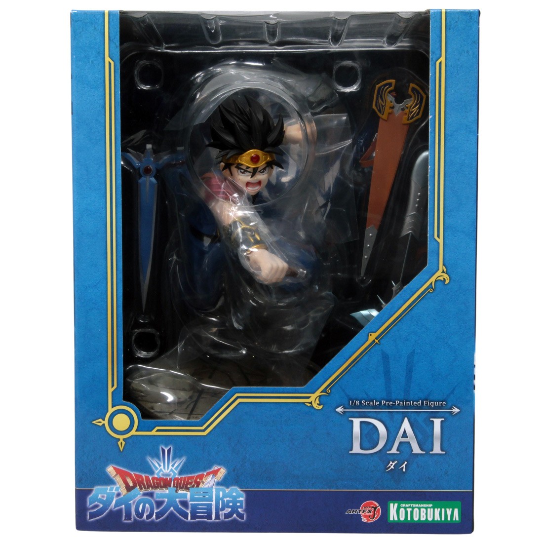 Kotobukiya ARTFX J Dragon Quest The Adventure Of Dai - Dai Statue (blue)