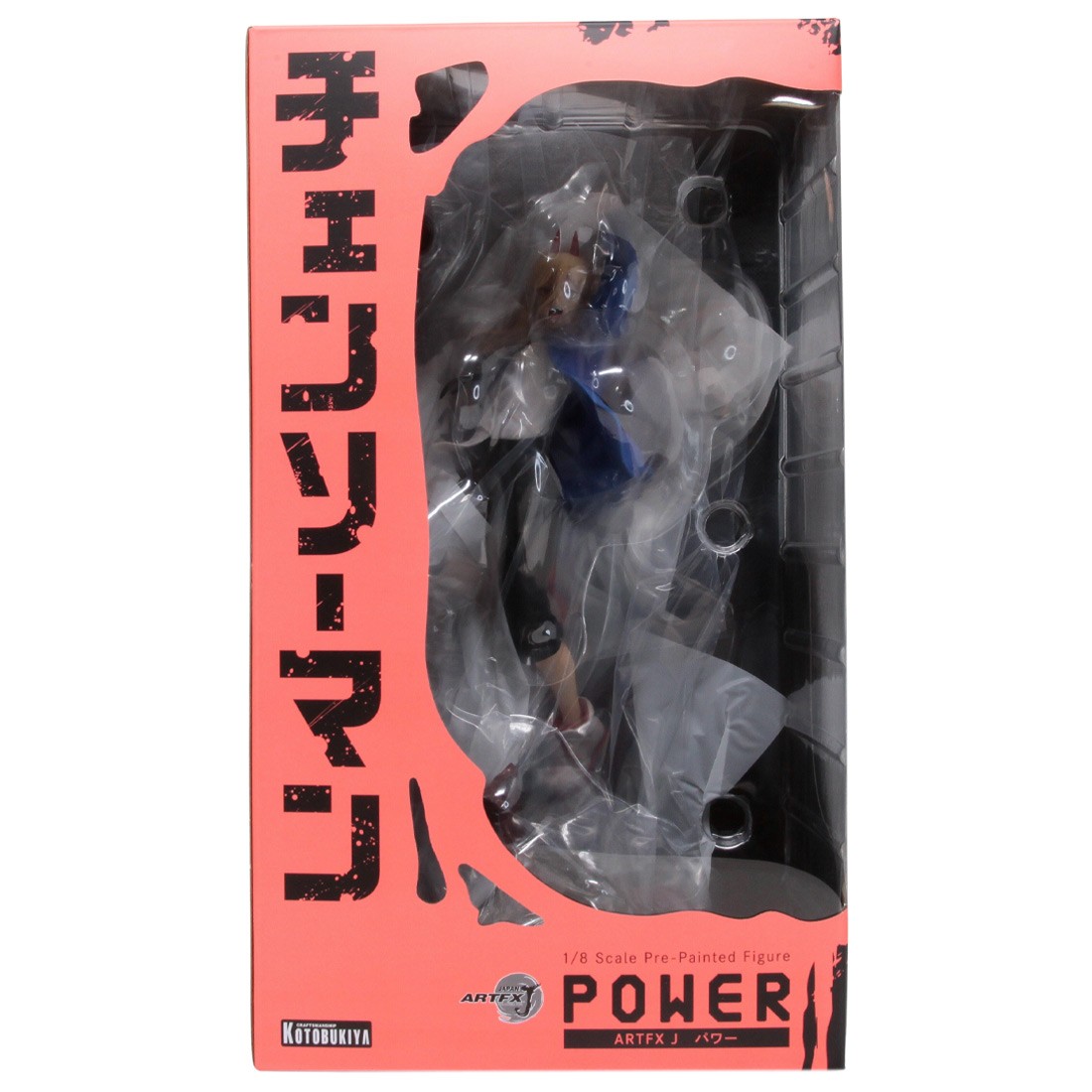 Kotobukiya ARTFX J Chainsaw Man Power Statue With Bonus Face Part (black)