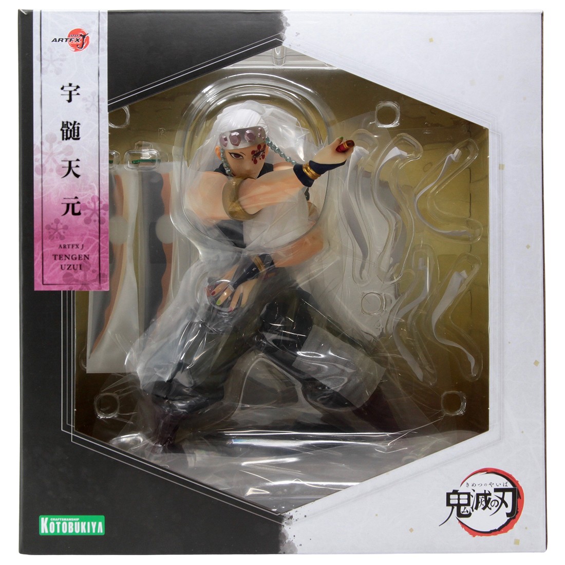Kotobukiya ARTFX J Demon Slayer Kimetsu no Yaiba Tengen Uzui Statue With Bonus Face Part (navy)