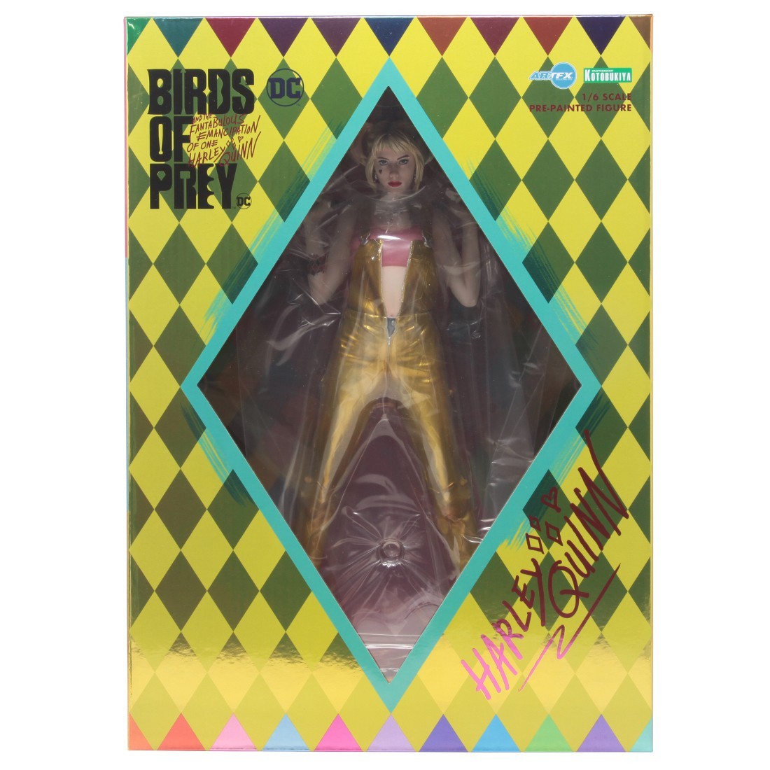 Kotobukiya ARTFX DC Universe Birds Of Prey Harley Quinn Statue (gold)