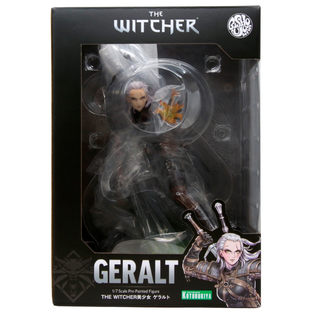 Kotobukiya The Witcher Geralt Bishoujo Statue (brown)