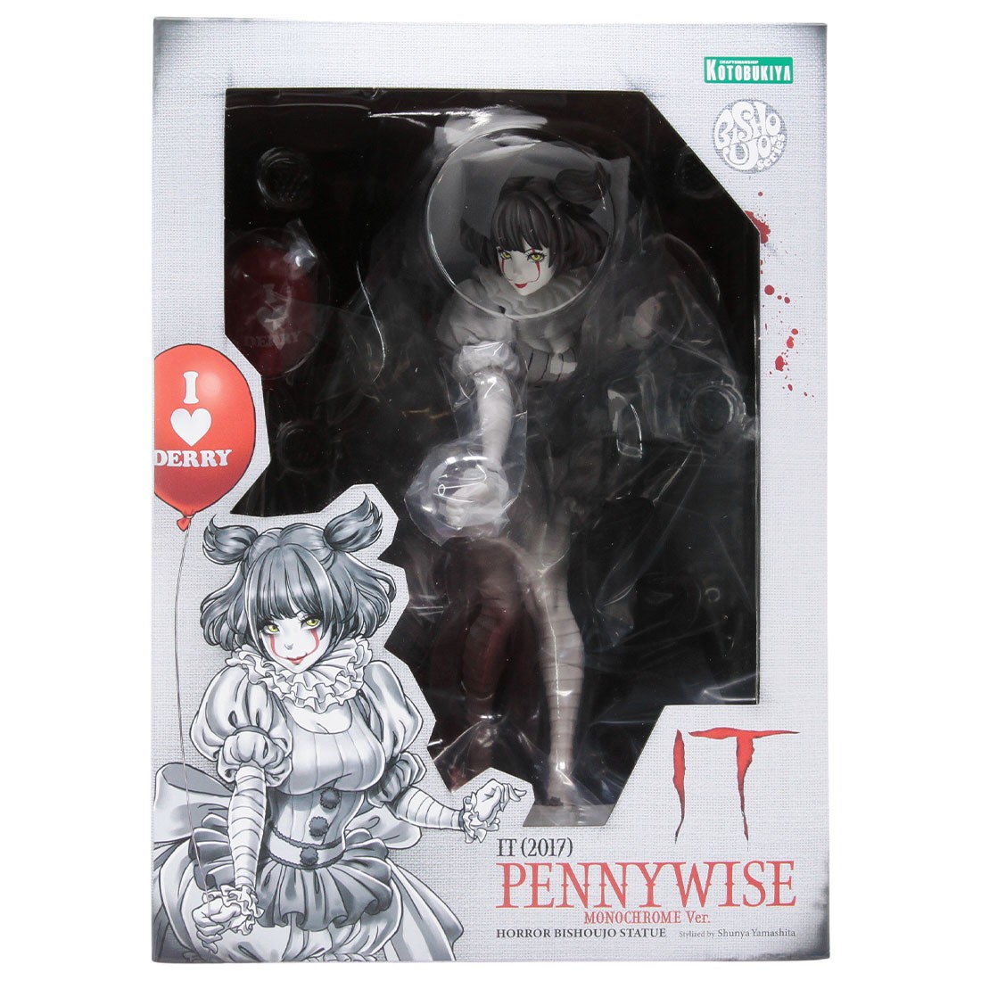 Kotobukiya IT 2017 Pennywise Monochrome Ver. Bishoujo Statue (gray)