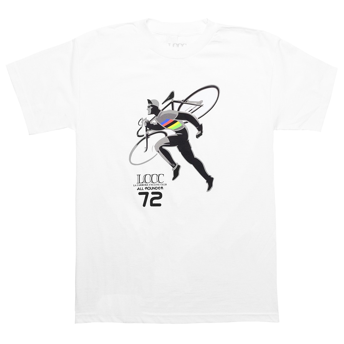 La Carrera Cycling Club Men All Rounder 72 Tee (white)