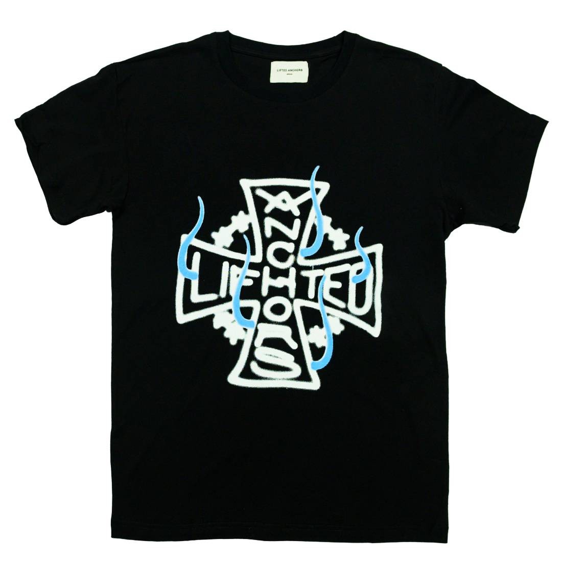 Lifted Anchors Men Airbrush Logo Tee (black)