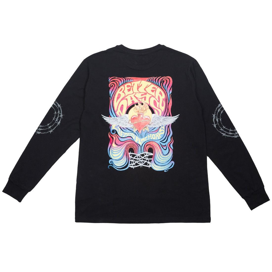 Lifted Anchors Men Better Days Long Sleeve Tee (black)