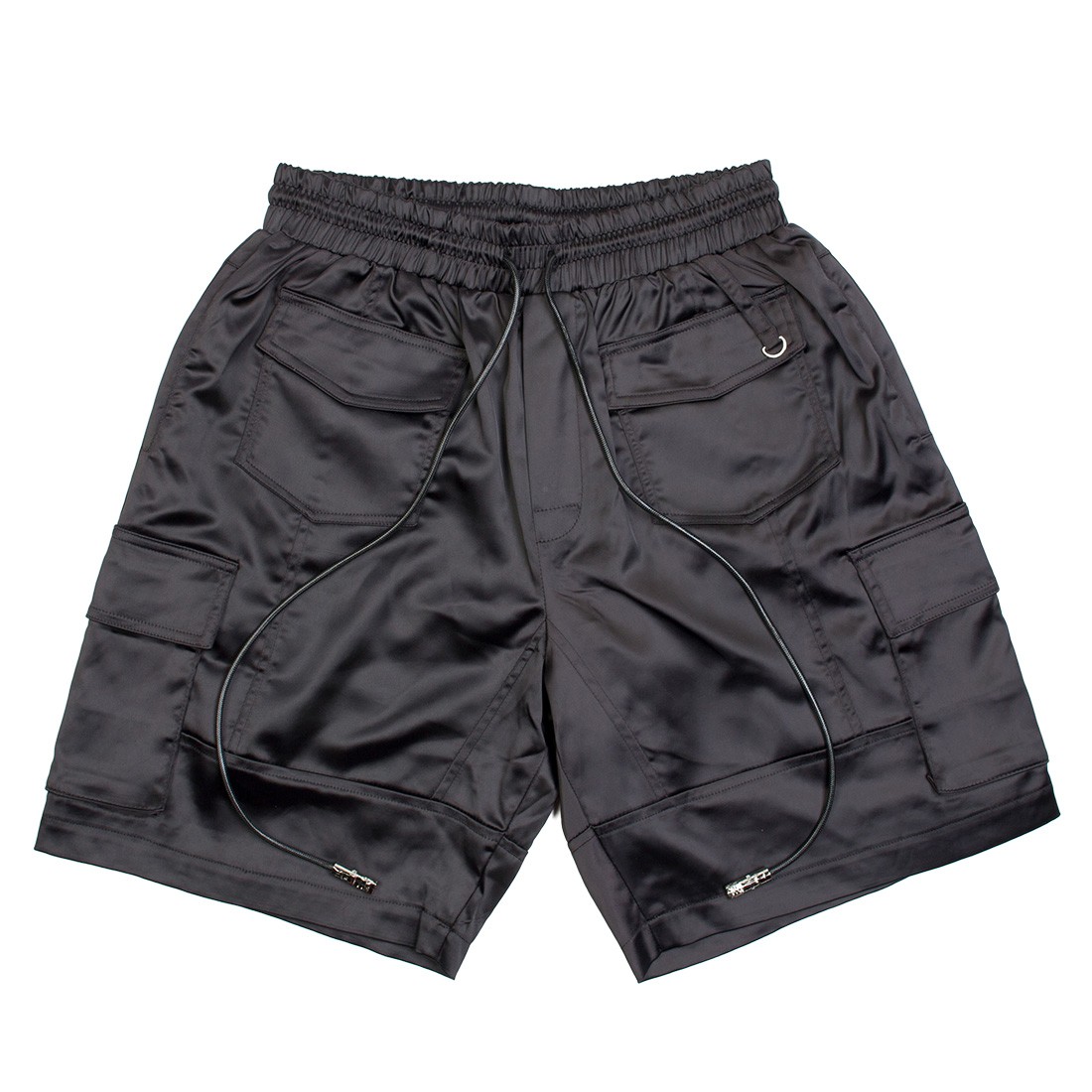 Lifted Anchors Men Digital Satin Cargo Shorts (black)