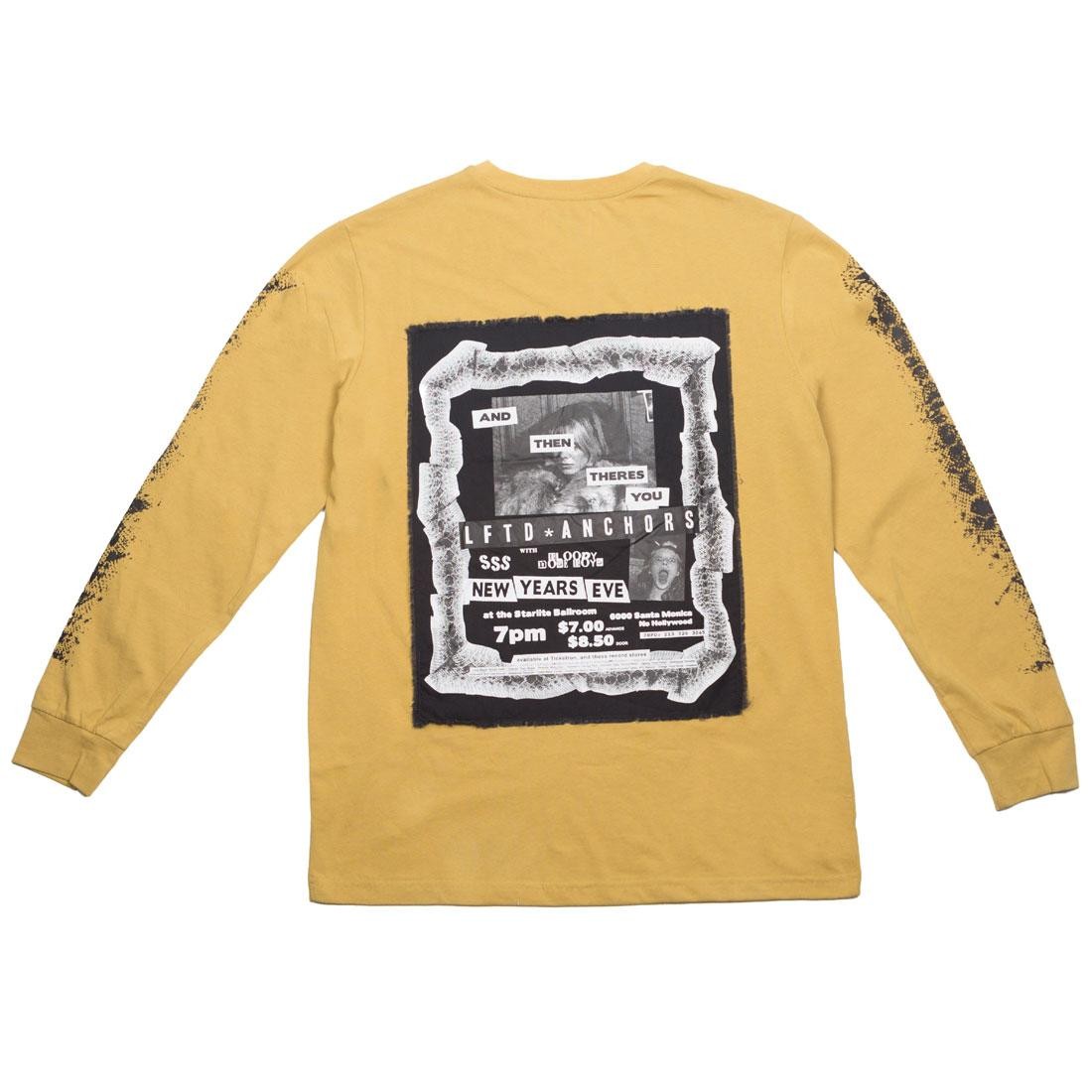 Lifted Anchors Men Flyer Long Sleeve Tee (yellow / mustard)