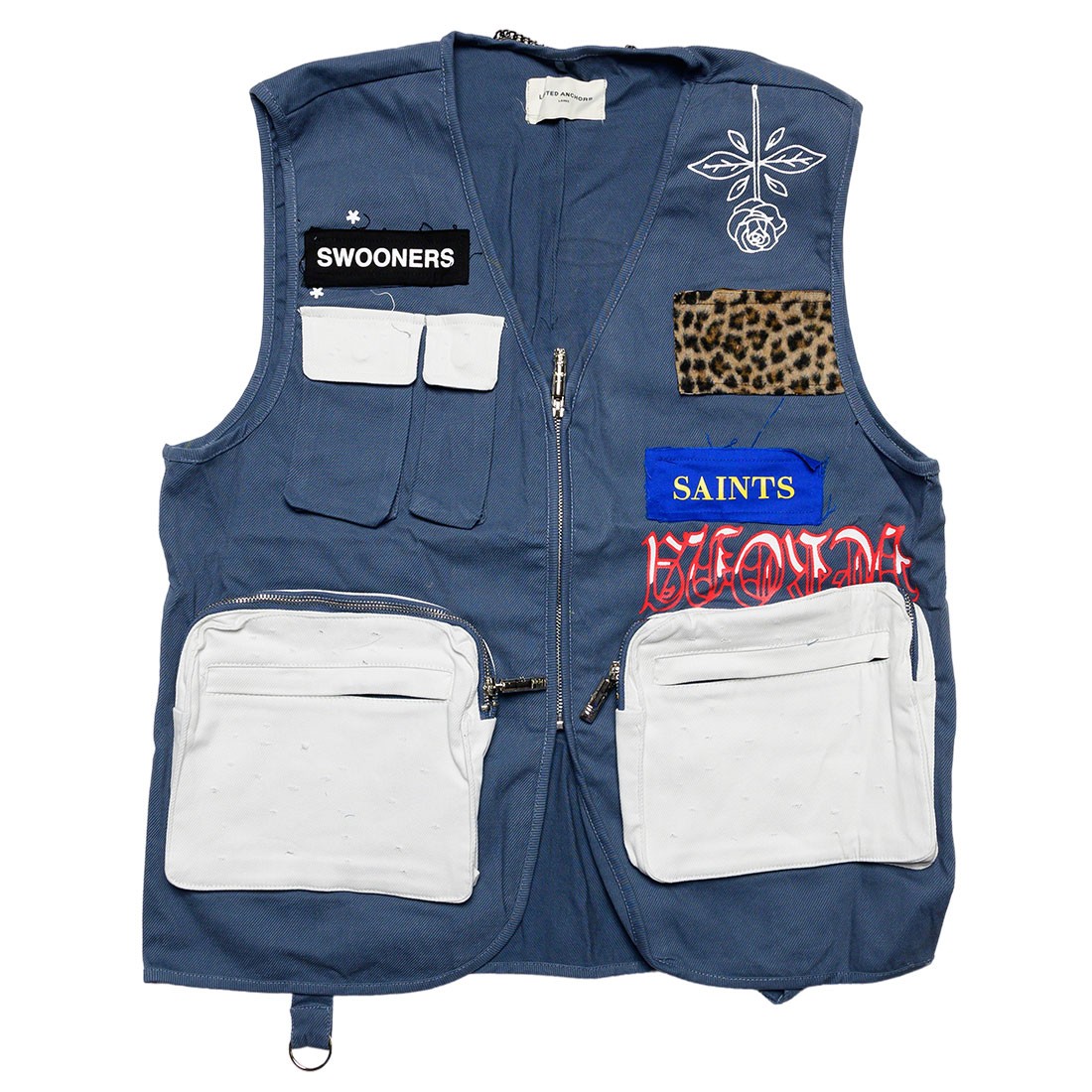 Lifted Anchors Men Warwick Utility Vest (navy)