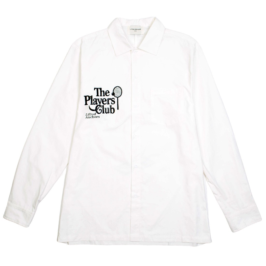 Lifted Anchors Men Social Long Sleeve Button up (white)