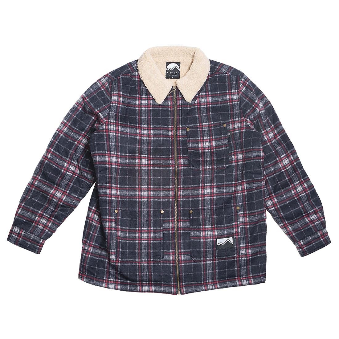 Lazy Oaf Men Check Hunters Jacket (blue / red)
