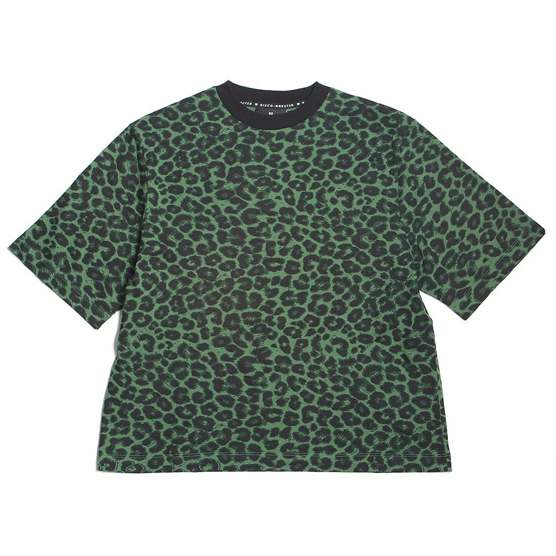 Lazy Oaf Women Not Here Leopard Tee (green)