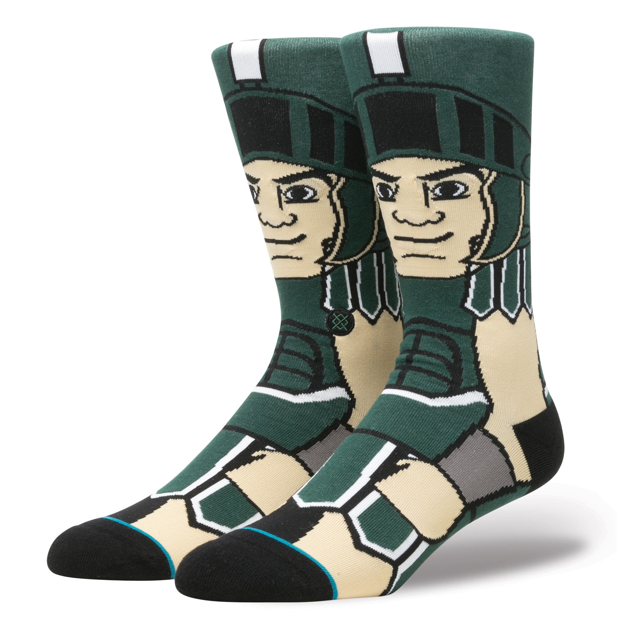 Stance x NCAA Men Sparty Socks (green)