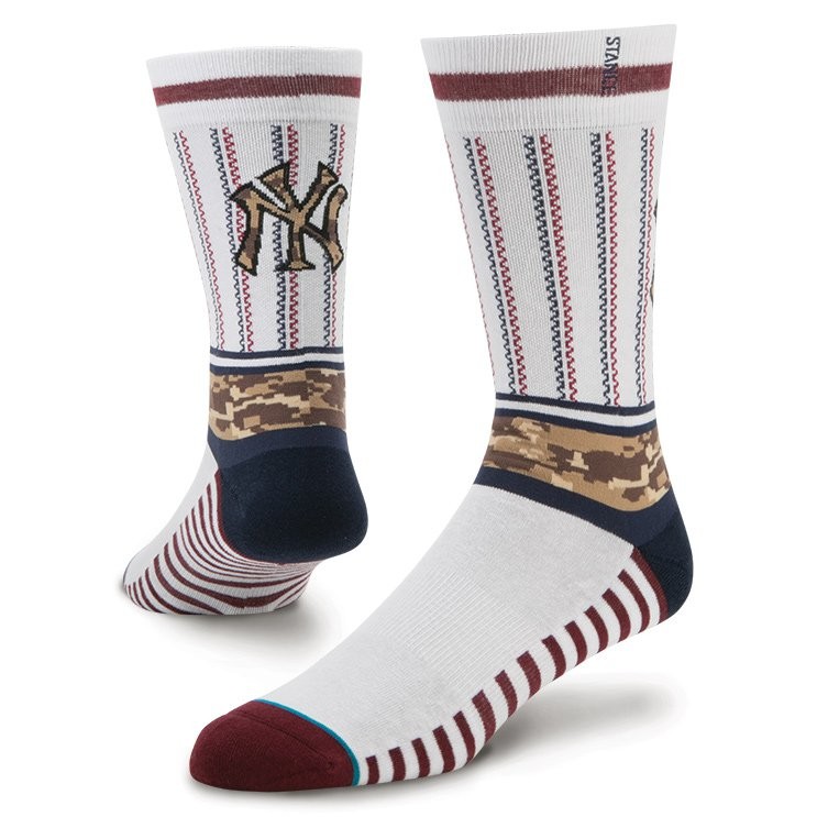 Stance x MLB Men Sentry New York Yankees Socks (white)