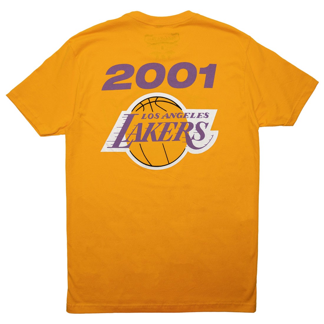 Mitchell And Ness Men NBA Los Angeles Lakers Finals 2001 Tee (yellow)