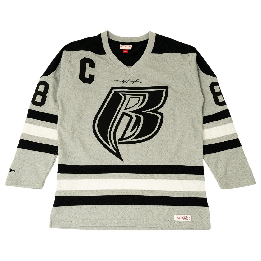 Mitchell And Ness x 50th AOHH Ruff Ryders Hockey Jersey (black / gray)