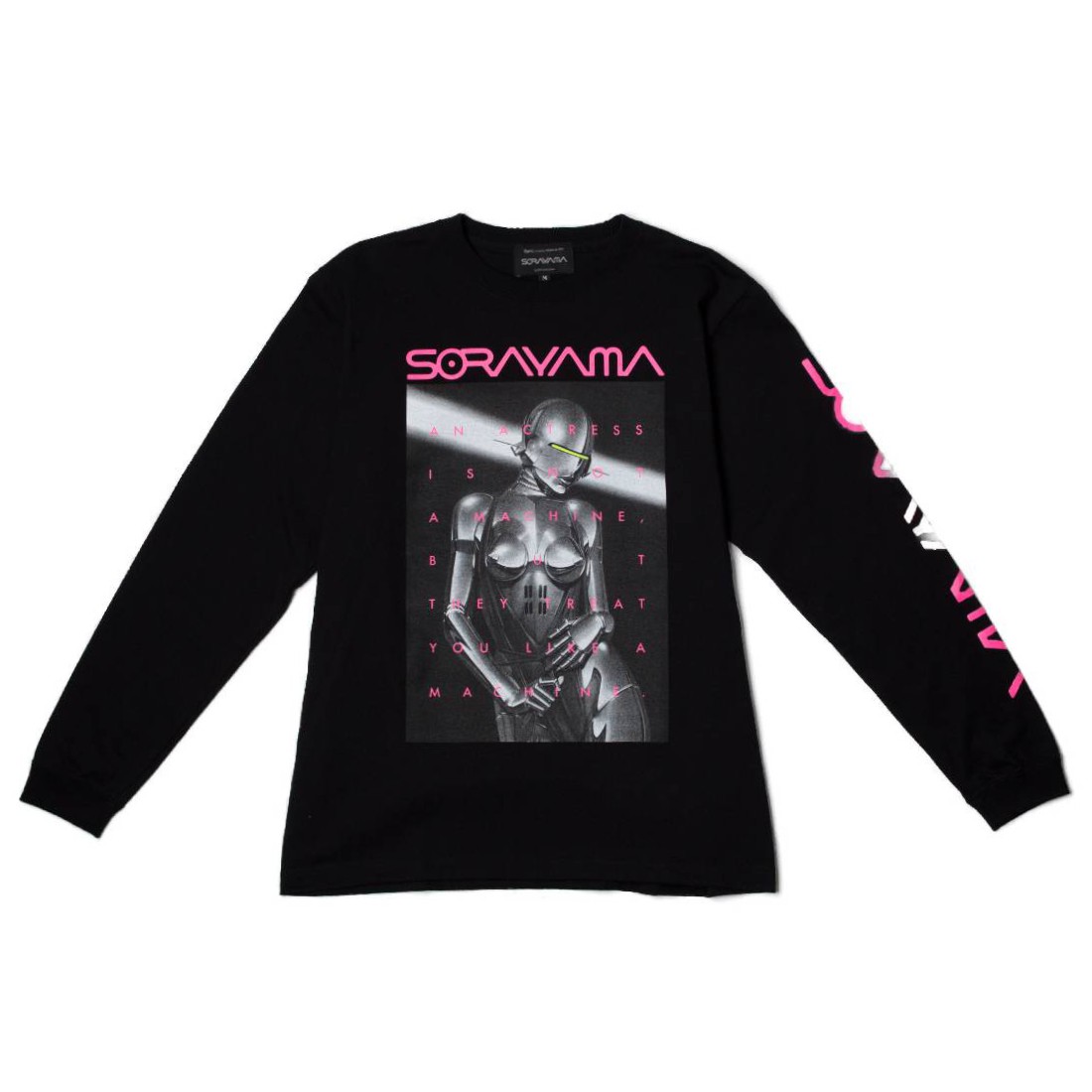 Medicom x SYNC x Hajime Sorayama Men Sexy Robot 01 Long Sleeve Tee (black)