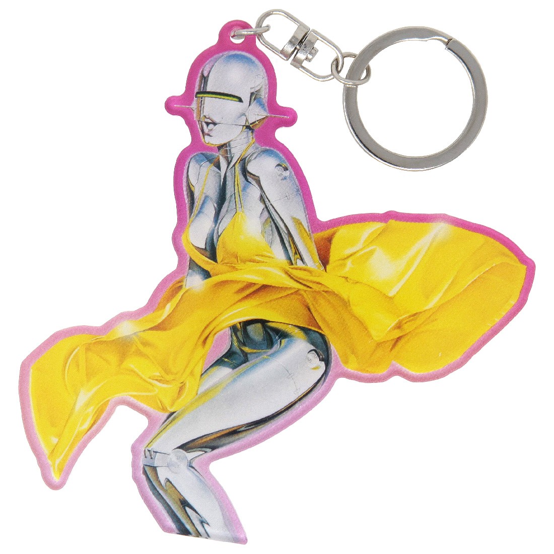 Medicom x SYNC x Hajime Sorayama Monroe Acrylic Key Chain (yellow)