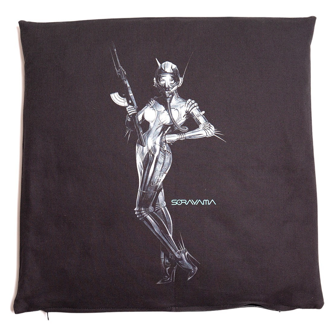 Medicom x SYNC x Hajime Sorayama Command Square Cushion (black)