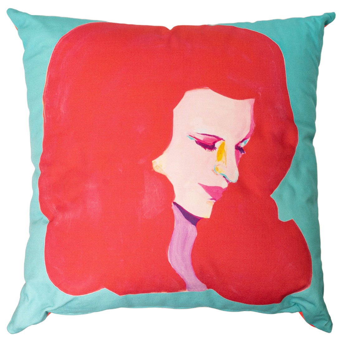 Medicom MLE Saiko Otake Mannequin Head Aqua Square Cushion (blue)