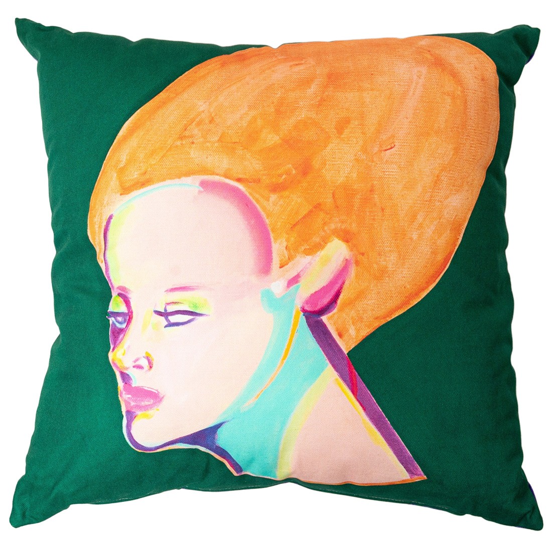 Medicom MLE Saiko Otake Mannequin Head Green Square Cushion (green)