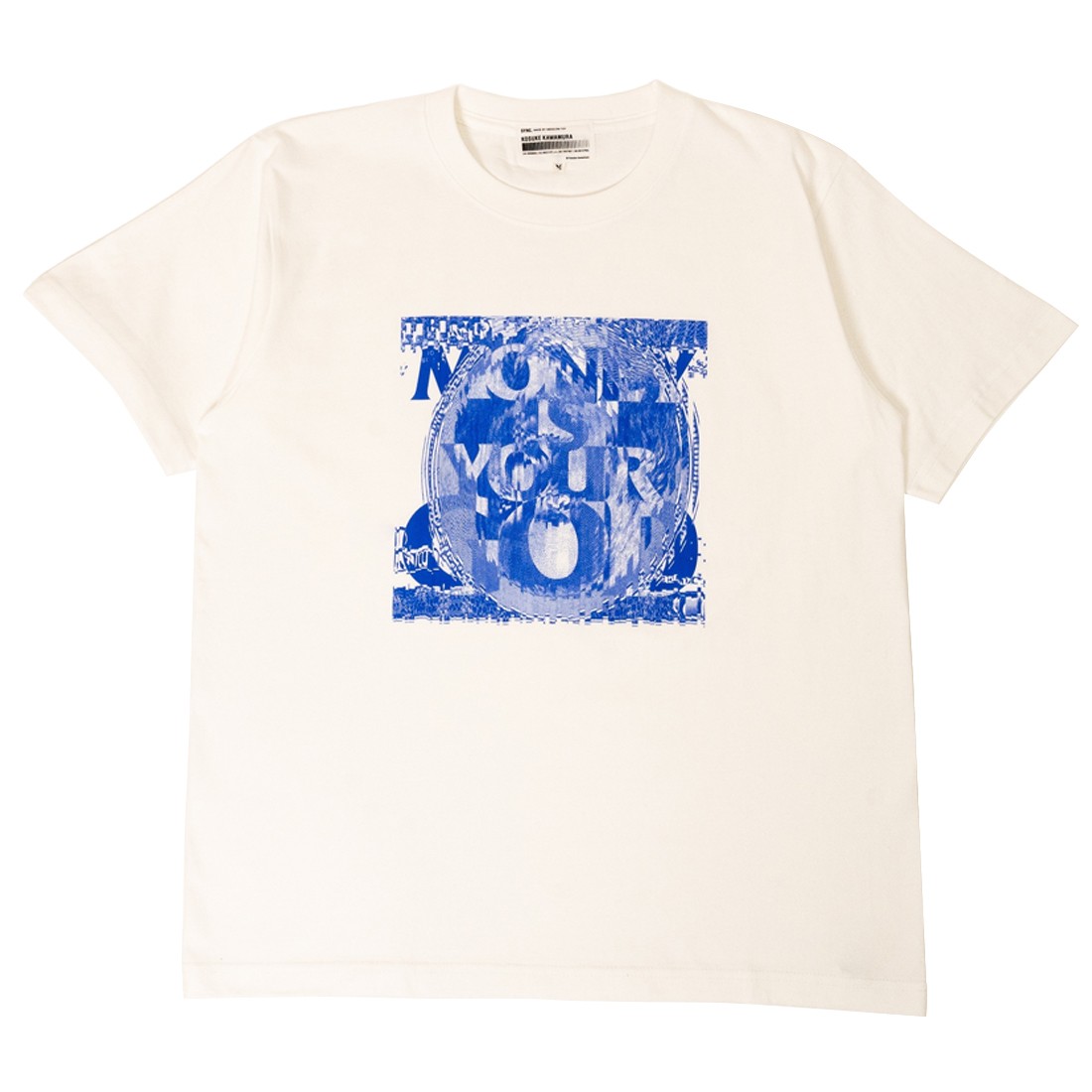 Medicom x SYNC Men Kosuke Kawamura Money Is Your God Tee (white / blue)